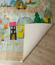 Ylellinen 80 x 120 cm Monivärinen Samettimatto - 100% Samettikangas, 8 mm Nukka, Liukumaton Alapuoli, Helppohoitoinen - Pienet matot ja käytävämatot - 8683342218894 - 4