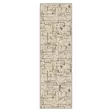 Ylellinen Kermaminkkinen Matto 100x150 cm - 100% Polyesteri, Antibakteerinen, Konepestävä, Liukumaton PVC-pohja - Suuret ja keskikokoiset matot - 8683742585954 - 1