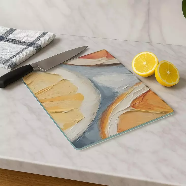 100% Karkaistu Lasi Leikkuulauta, Antibakteerinen, Helppo Puhdistaa, Liukumaton, 30x40 cm, Ei Astianpesukoneeseen - Keittiötyövälineet - 8684283733064 - 1