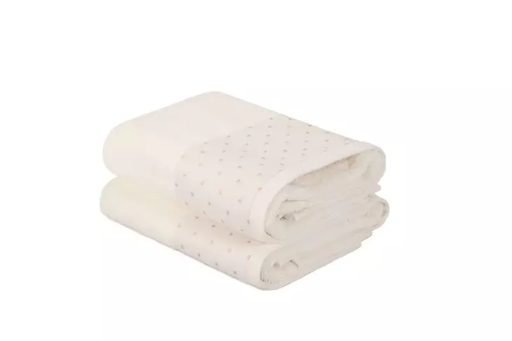 100% Puuvillaiset Käsipyyhkeet 2 kpl - Ecru Cream, 510 gr/m², 50x90 cm - Ylellinen Kylpyhuoneen Sisustus - Pyyhkeet ja kylpytakit - 8681181304594 - 1
