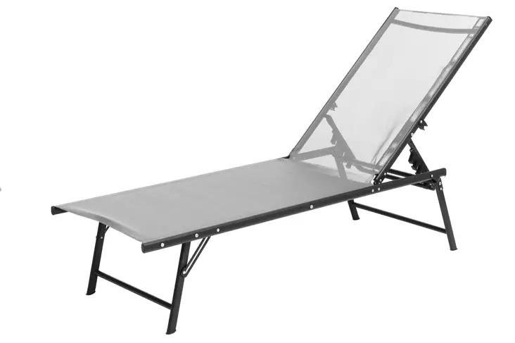 Aurinkotuoli Rimini harmaa - Puutarhakalusteet ja terassikalusteet - 6410413299184 - 1