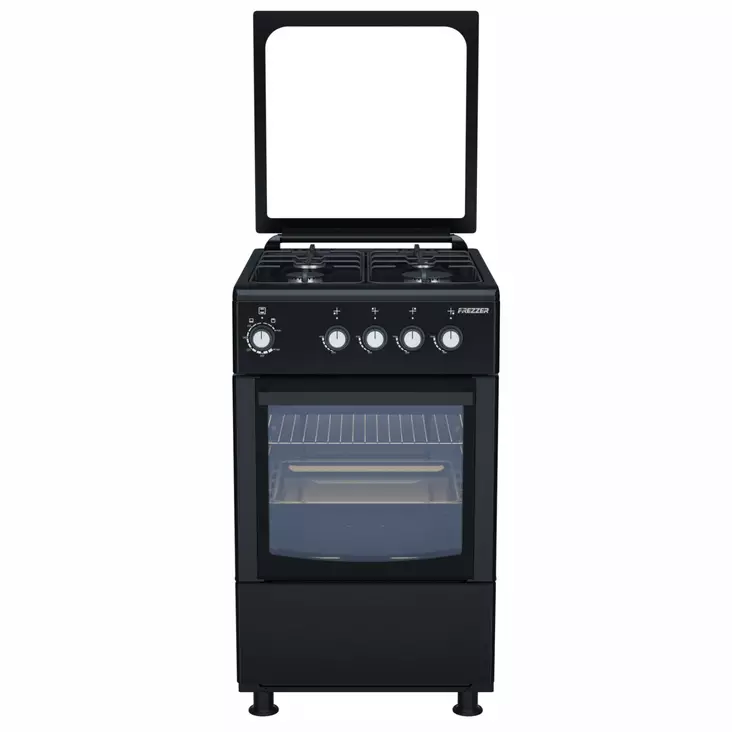 Frezzer 50x60cm musta lasikannellinen täyskaasuliesi - Uunit ja liedet - 6438014288154 - 1