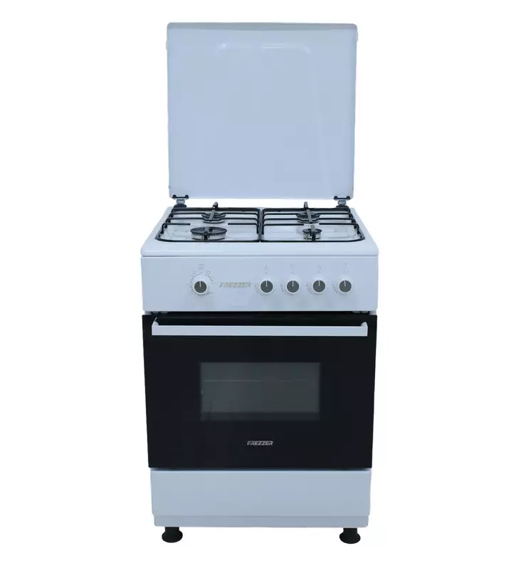 Frezzer 60x60cm valkoinen täyskaasuliesi - Uunit ja liedet - 6438014257044 - 1