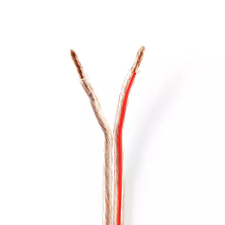 Kaiutinkaapeli | 2 x 4.00 mm² | CCA | 100 m | Pyöreä | PVC | Läpikuultava | Kääre - Audiokaapelit - 5412810312764 - 1