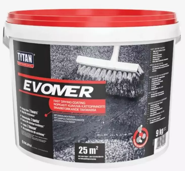 Kattopinnoite 9 kg Tytan Evomer - Tasoitteet ja täyteaineet - 5902120159154 - 1