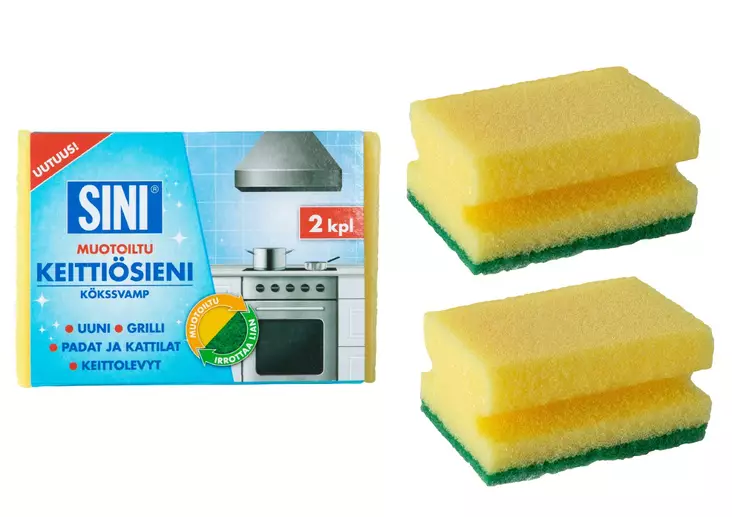Keitti=C3=B6sieni 2kpl - Muut siivousvälineet - 6423800035104 - 1