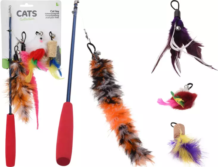 Kissan teleskooppilelu Cats - Kissan lelut - 8719987387784 - 1