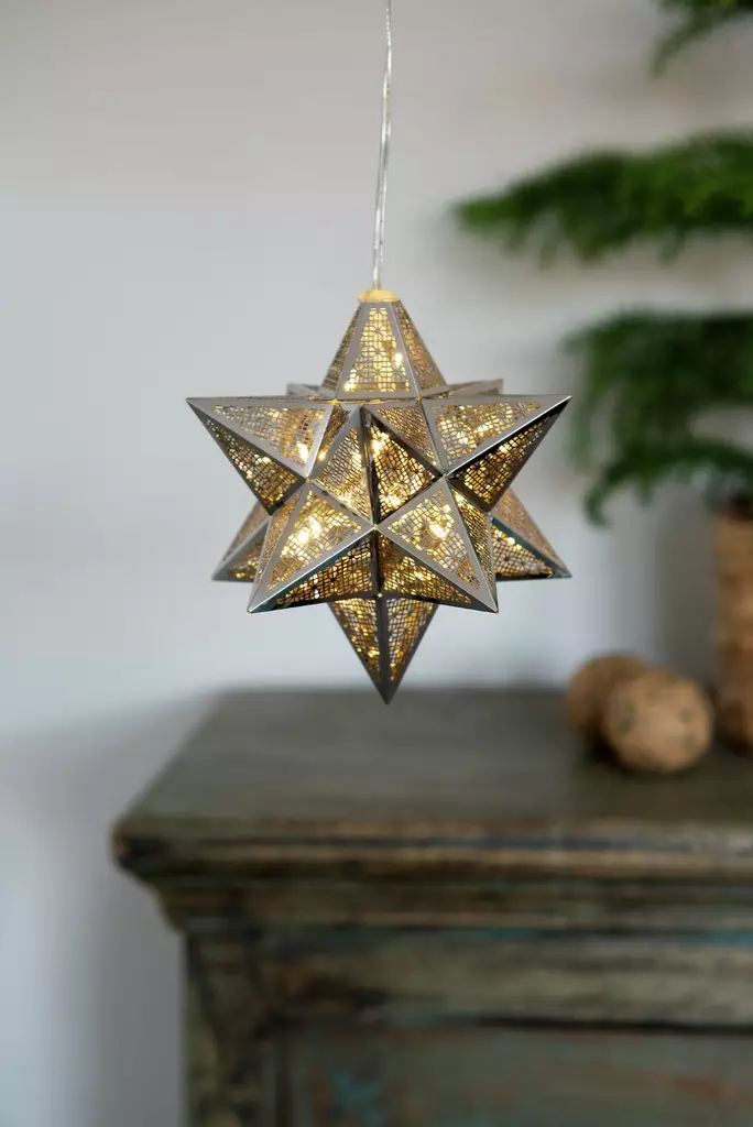 Laura t=C3=A4hti hopea 15 cm ip20 - Valokoristeet ja valohahmot - 6435200288974 - 1