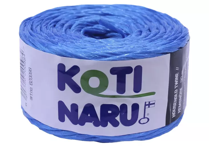 Kotinaru Piippo sininen, 100g, 90m=20 - Köydet ja narut - 6408586200984 - 1
