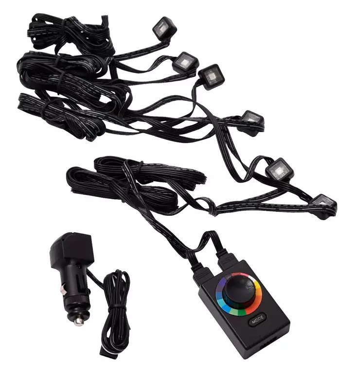 LED-mikrovalosarja 12 V RGB 2 kpl - Valosarjat - 6438152075784 - 1