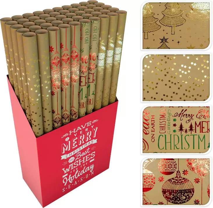Lahjapaperi 70x200 cm=20 - Pakkaus ja paketointi - 8720573011754 - 1