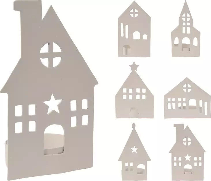 Lämpökynttilän teline Talot - Kynttilät ja lyhdyt - 8720573805834 - 1