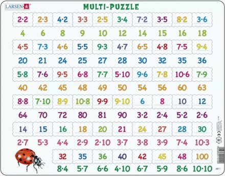 Larsen Puzzle 1-10 Maxi palapeli - Palapelit - 7023852115404 - 1