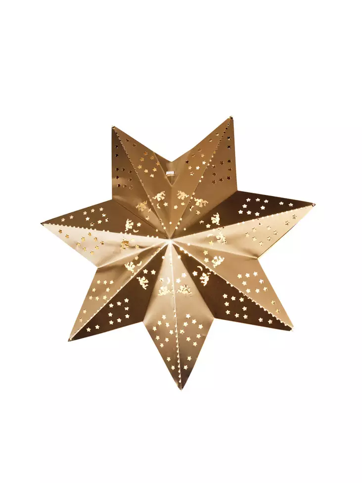 Leena messinki metallit=C3=A4hti, 30 cm, led - Koristevalot - 6435200213174 - 1