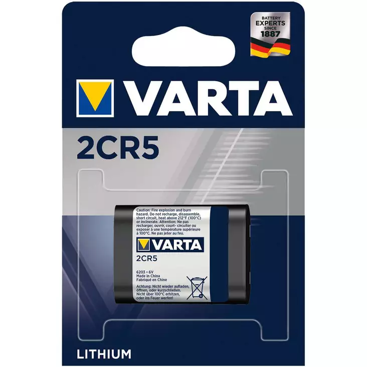 Litium Paristo 2CR5 6 V 1-Blisteri - Nedis tuotteet - 4008496537204 - 1