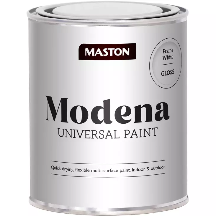 Maali Modena listavalkoinen 1 L - Metalli- ja kalustemaalit - 6412490031244 - 1