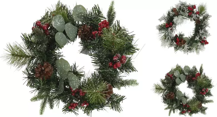 Marjakranssi 30cm - Joulukoristeet ja -tekstiilit - 8719987684234 - 1