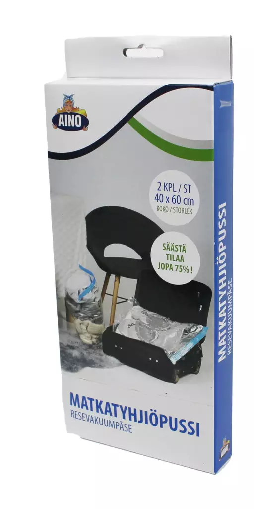 Matkatyhji=C3=B6pussi 40 x 60 cm 2 kpl Aino - Säilytys - 6416096122634 - 1