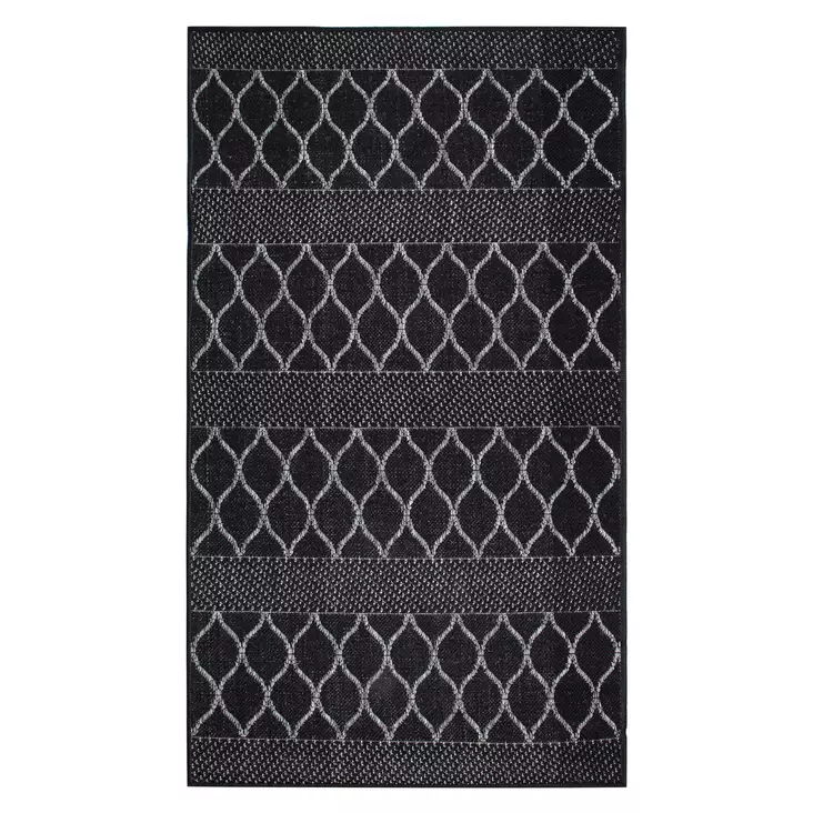 Matto DAWN FOAM-2, 80x150cm, musta/valkoinen - Matot - 4741243874954 - 1