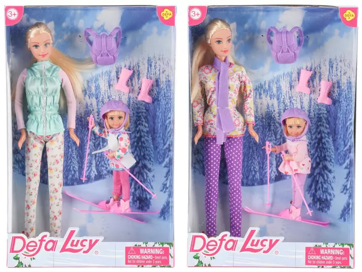 Nukkesetti hiihtoasut Defa Lucy - Nuket ja nukketarvikkeet - 6410416089584 - 1