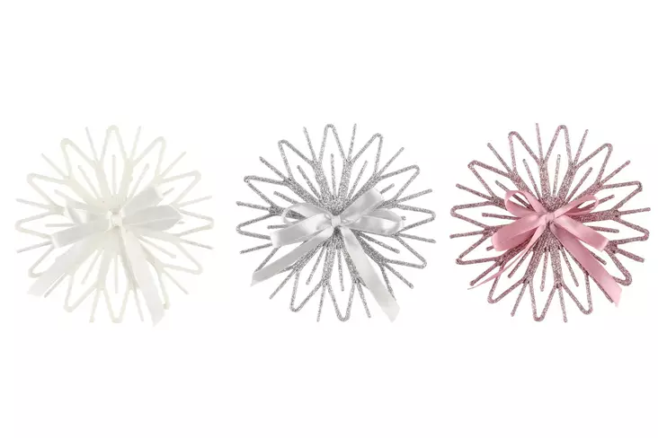 Oksakoriste lumikukka 12,5 cm 2 kpl 1 - Joulukoristeet ja -tekstiilit - 6410413310834 - 1