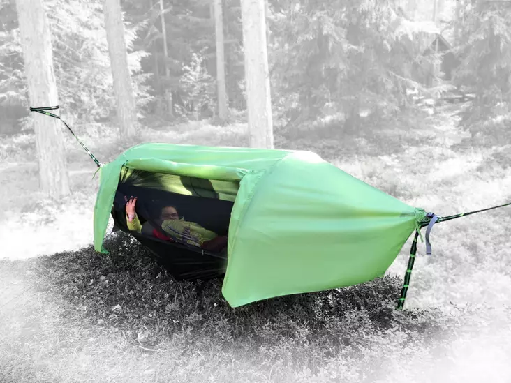 Riippumatto Rain Hammock Green, Out-Zone - Teltat, laavut, riippumatot - 6438014272894 - 1