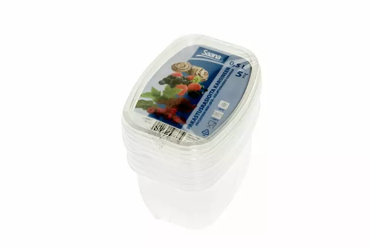Pakasterasia 0,5 litraa 5 kpl - Ruoan pakastus ja säilöntä - 6410410198374 - 3