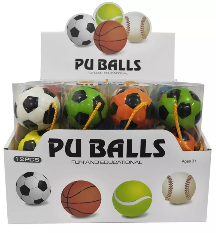 Pehmopallo 3 kpl tuubissa - Lasten pallot - 0700587792144 - 1