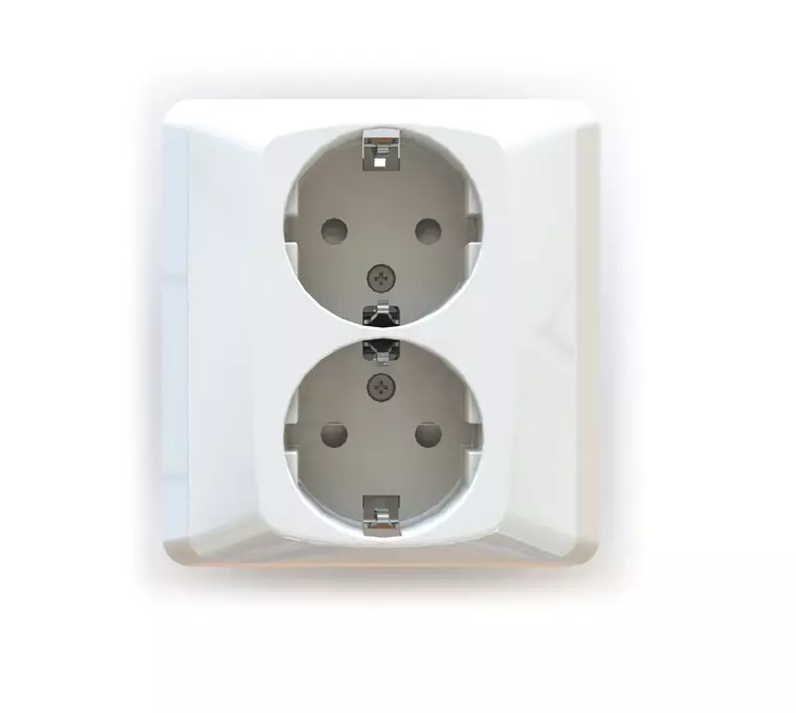 Pistorasia 2-osainen upotettava - Pistorasiat ja kytkimet - 6438140963024 - 1