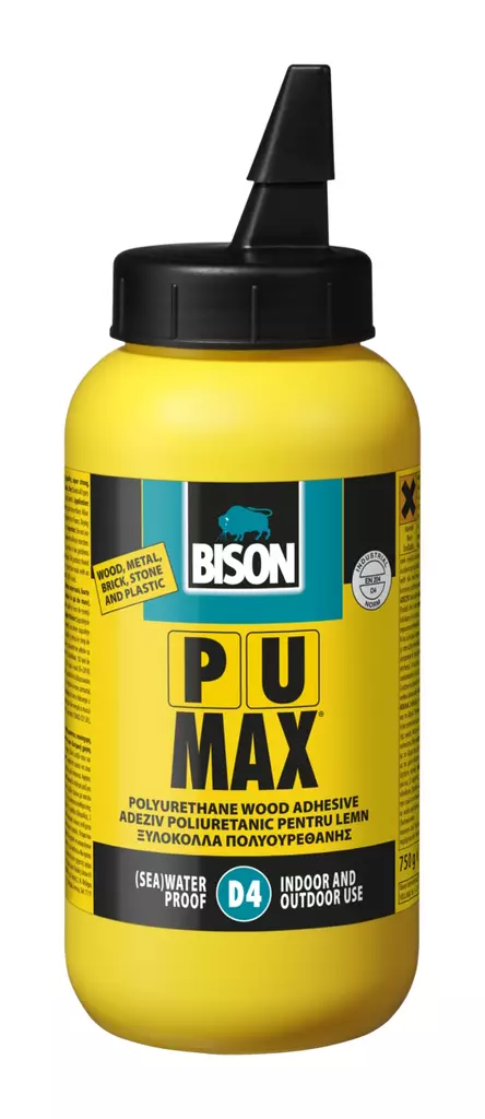 Puuliima Bison Max D4 750ml - Liimat - 8710439035734 - 1
