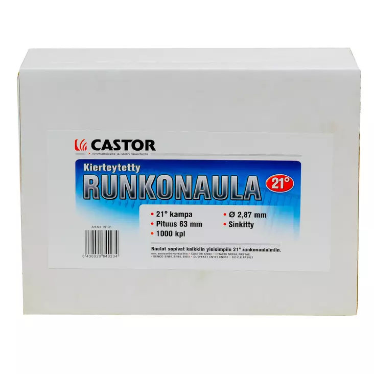 Runkonaula - Paineilmatyökalujen naulat ja hakaset - 652-0233-34 - 1