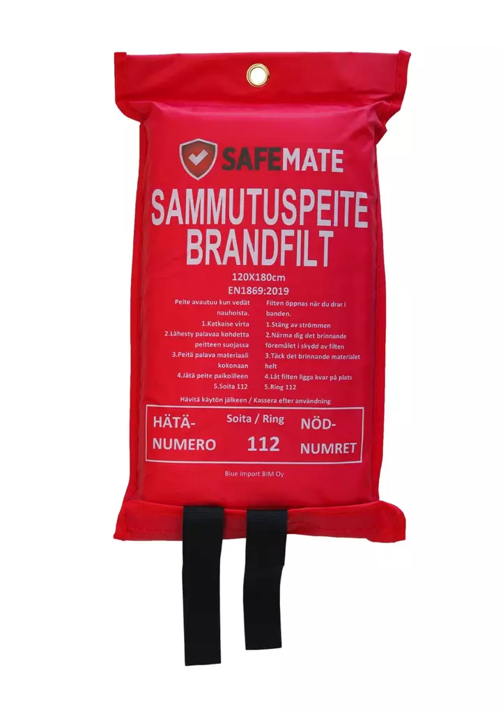Sammutuspeite SafeMate 100x180 cm - Sammutusvälineet - 6418536010334 - 1