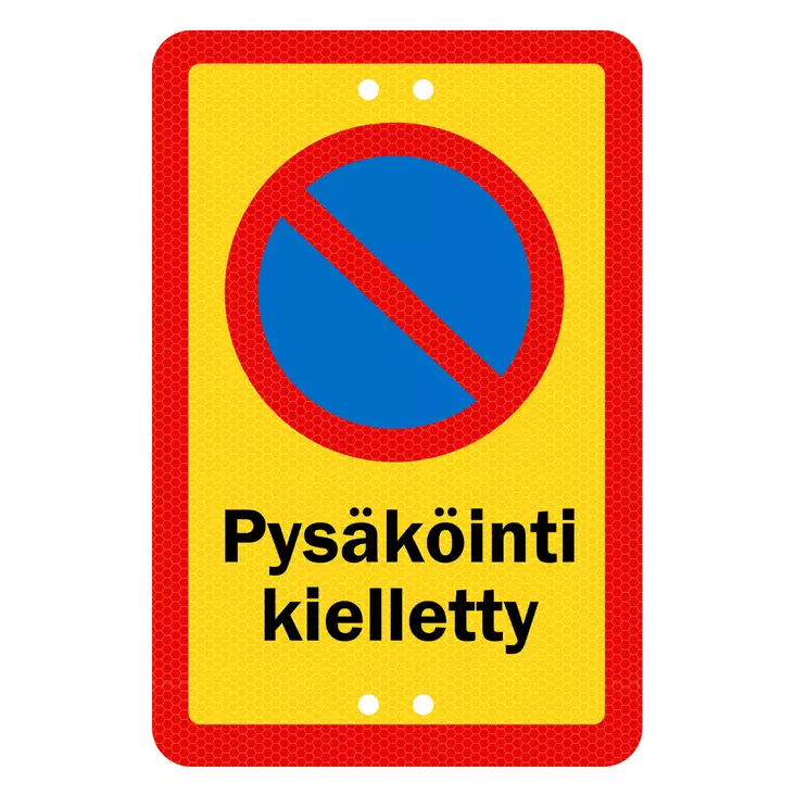 Sekure 2 mm 20x30 cm "Pysäköinti kielletty" alumiinikyltti - Opaste- ja varoituskyltit - 6438014353654 - 1