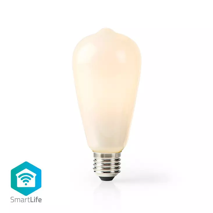 SmartLife LED Filamenttilamppu | E27 | 500 lm | 5 W | Lämmin Valkoinen | 2700 K | Lasi | Android / IOS | ST64 | 1 kpl - Valonlähteet - 5412810317714 - 1