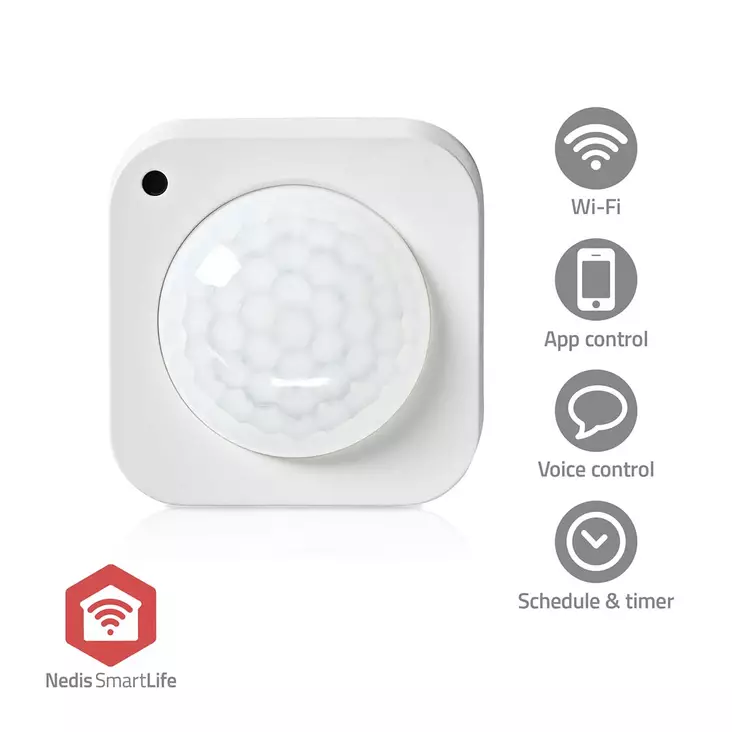 SmartLife Liiketunnistin | Tunnistin | Zigbee 3.0 | Paristokäyttöinen / USB Virta | Tunnistuskulma: 100 ° | Tunnistusalue: 7 m | Maks. akunkesto: 24 Kuukautta | Valkoinen - Hälyttimet ja anturit - 5412810408894 - 1