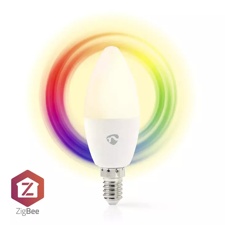 SmartLife RGB Lamppu | Zigbee 3.0 | E14 | 470 lm | 4.90 W | Lämpimästä kylmään valkoiseen / RGB | 2200 - 6500 K | Android / IOS | Kynttilä | 1 kpl - Valonlähteet - 5412810410644 - 1