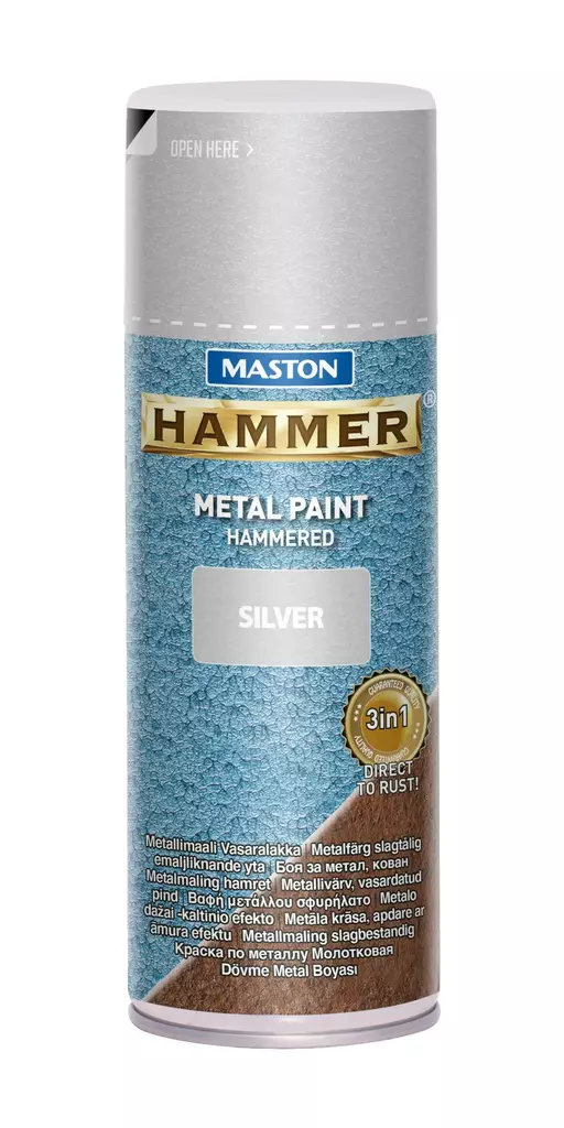 Spraymaali Hammer vasaralakka hopea - Spraymaalit - 6412490017774 - 1