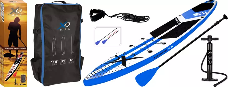 Sup-lauta Tour 350 sininen DL Xqmax P=C3=A4=C3=A4kuva + varusteet - Sup-laudat - 8719407081124 - 1