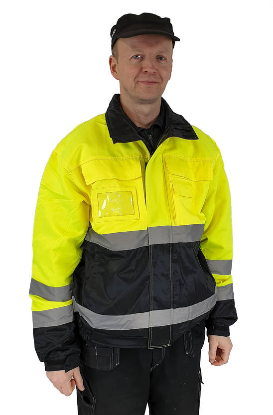 Varotakki kelta/musta vuorillinen pääkuva - Työtakit ja hupparit - 0283080080234 - 2