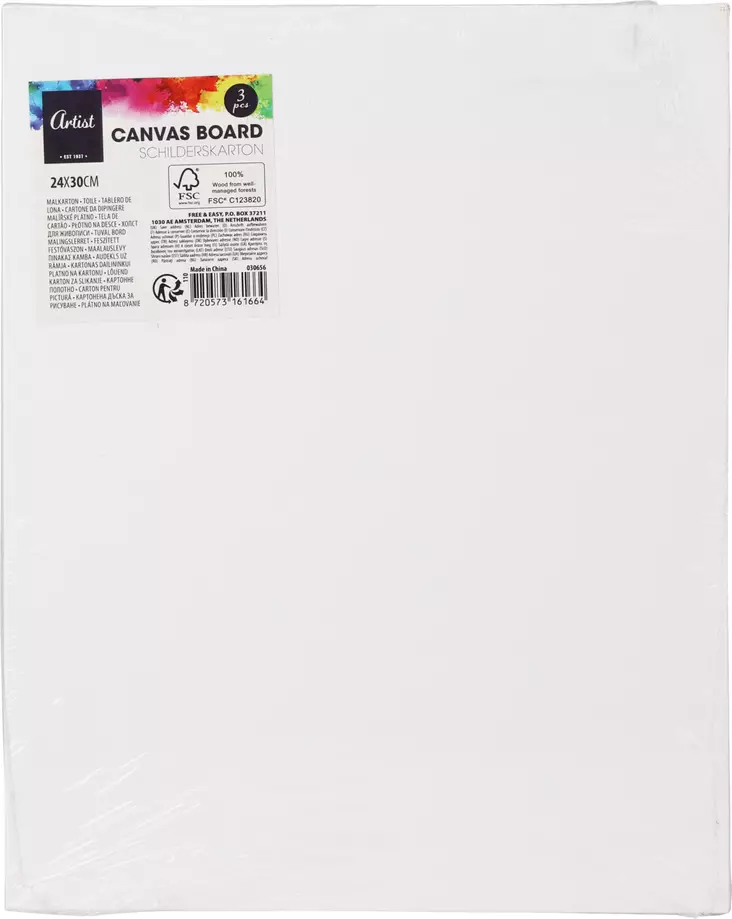 Taulupohja 3 kpl 24x30 cm mdf - Maalaus- ja taulupohjat - 8720573161664 - 1