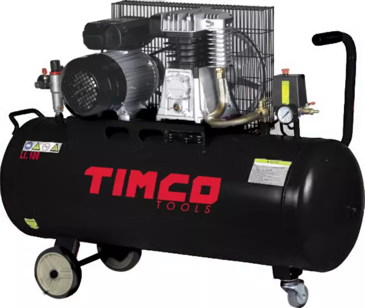 Kompressori hihnaveto Timco 2,5HP 100L - Kompressorit - 6438014257884 - 1