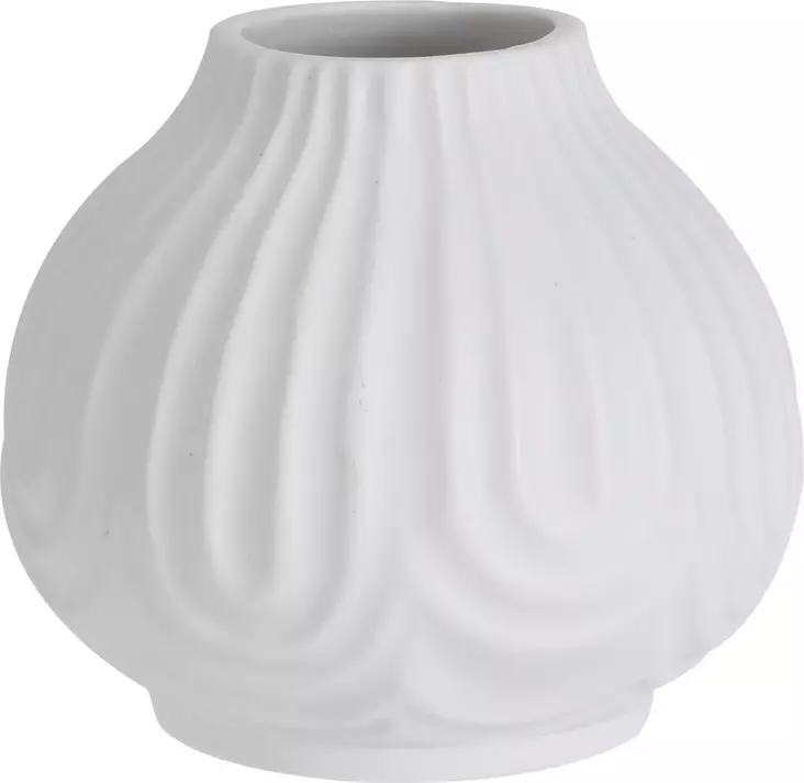 Vaasi matta valkoinen 12x12x11cm - Kukka-amppelit ja maljakot - 8720573139304 - 1