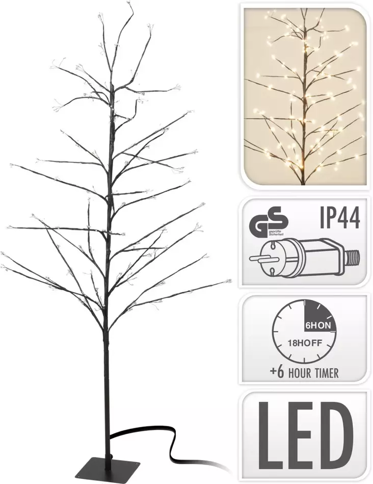 Valopuu 150 cm 360 l=C3=A4mmin led - Valopuut ja valo-oksat - 8719987728754 - 1
