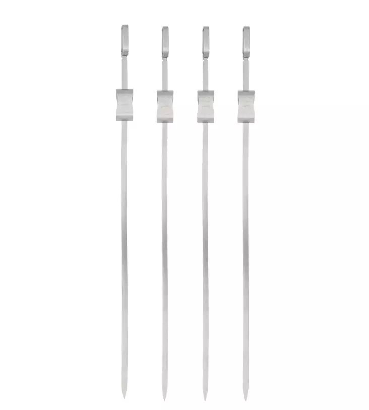 Vartaat luistilla 30cm 4 kpl Mustang - Grillaustarvikkeet - 6410416040394 - 1