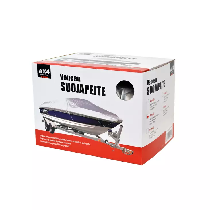 Venepeite 426-487 x 228 cm harmaa AX4 - Muut veneilytarvikkeet - 6418536007044 - 2