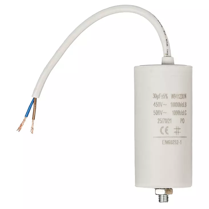 Kondensaattori | 30 uF | 450 V | Johdin johto | 10 kpl - Varaosat - 5412810477364 - 10