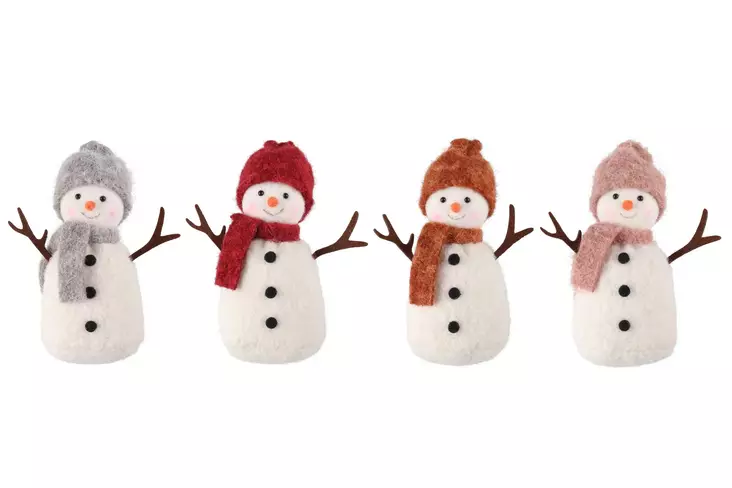 Koriste lumiukko 16cm - Joulukoristeet ja -tekstiilit - 6410416490854 - 1