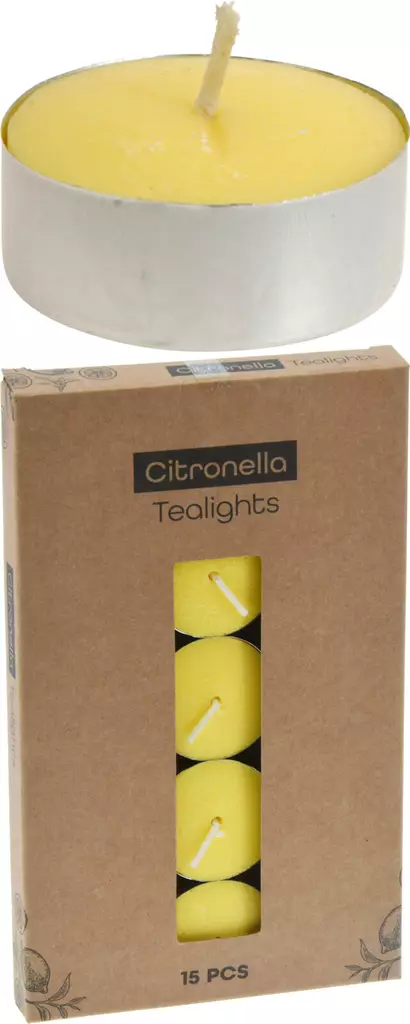 Citronella tuoksuiset tuikkukynttilät 15 kpl - Hyttyssuihkeet ja torjunta-aineet - 8720573996464 - 1