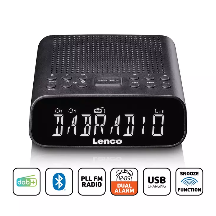 DAB-FM-kelloradio Bluetooth®:llä - Kellot - 8711902090434 - 1