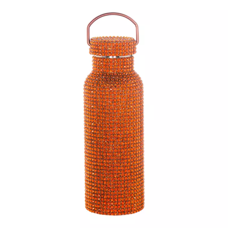 Deal Termospullo Diamond Glitter 500 ml kupari Maku Kitchen life - Kimaltava ja tyylikäs termospullo timanttikoristeilla - Kylmälaukut ja termokset - 6410416515694 - 1